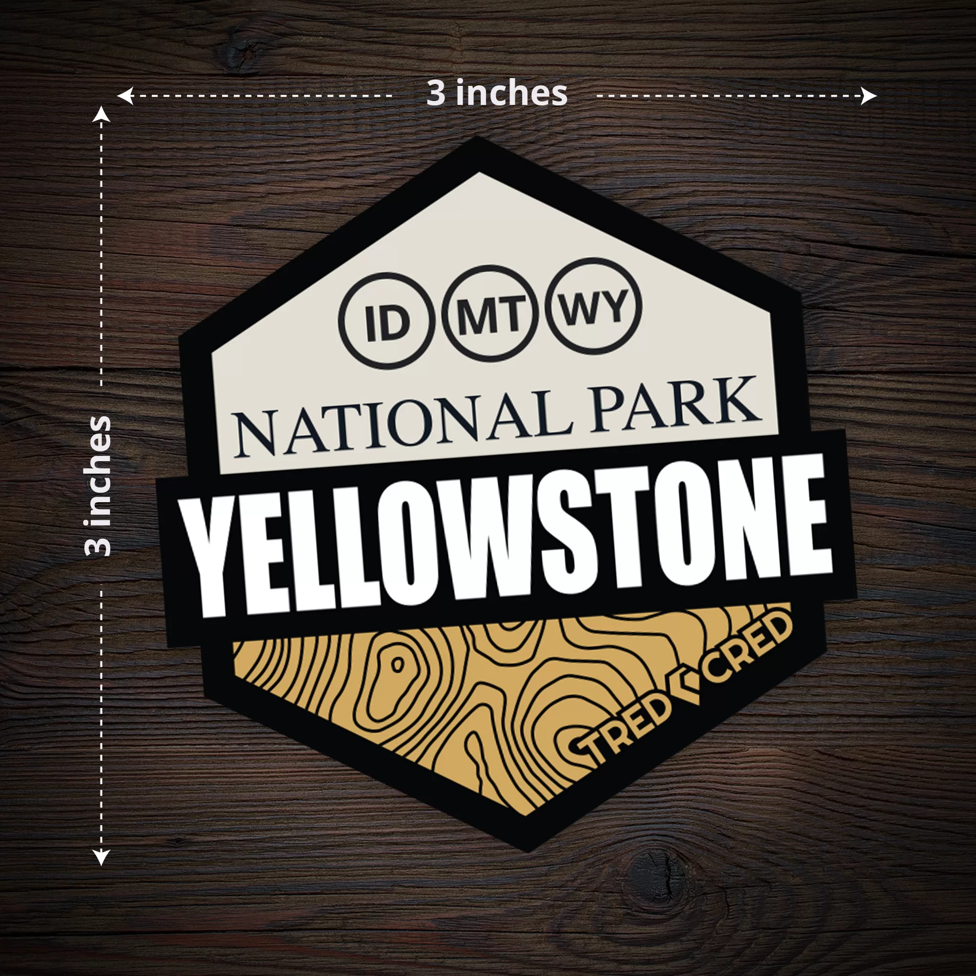 Sticker: Yellowstone National Park - Image 3