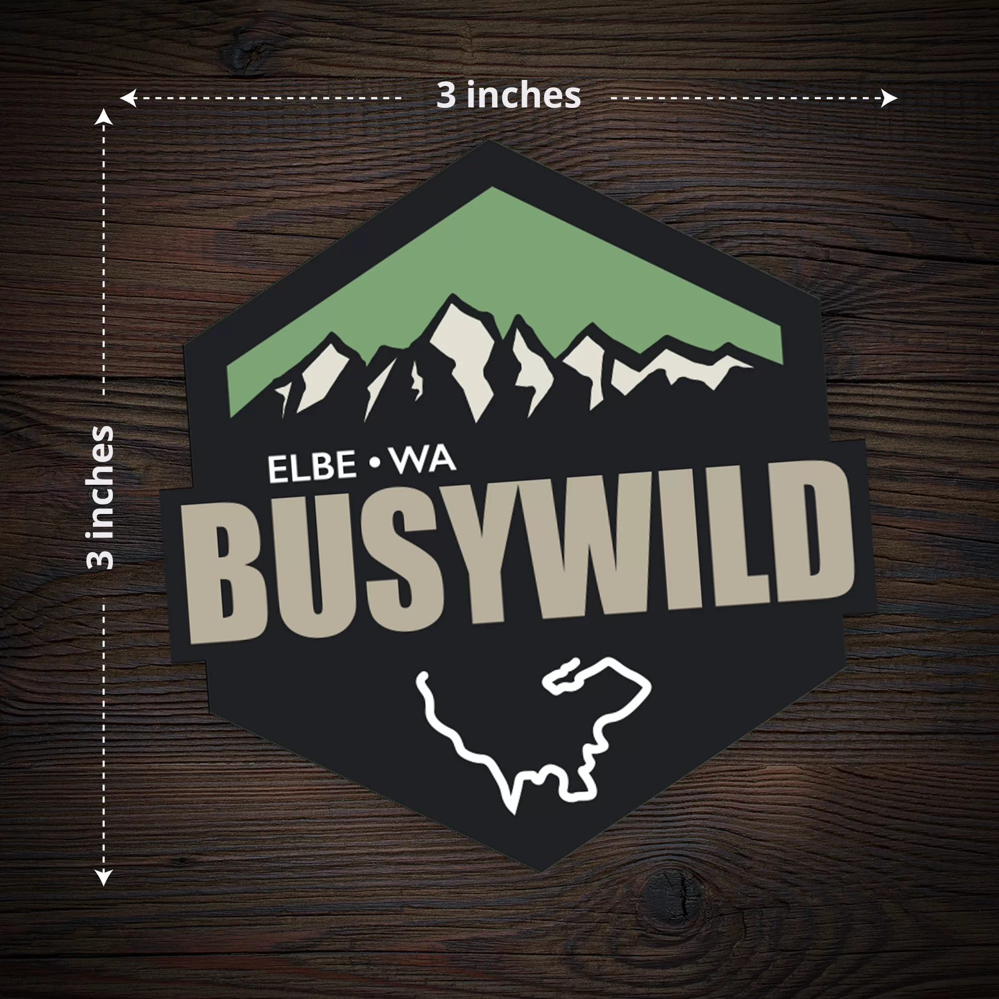 Sticker: Busy Wild Trail - Image 3