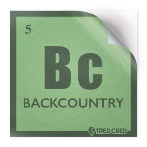 Sticker: Backcountry Periodic Table
