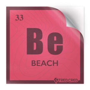 Sticker: Beach Periodic Table