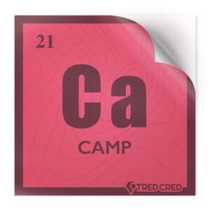 Sticker: Camp Periodic Table