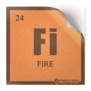 Sticker: Fire Periodic Table