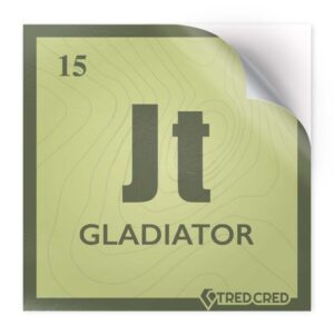 Sticker: JT Gladiator Periodic Table