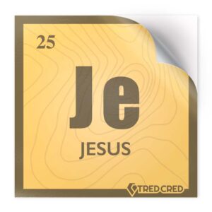 Sticker: Jesus Periodic Table