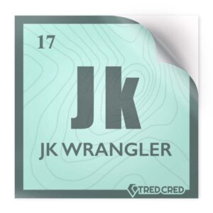 Sticker: JK Wrangler Periodic Table