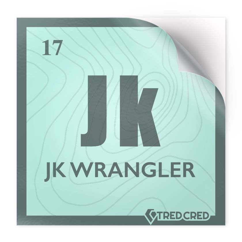 Sticker: JK Wrangler Periodic Table