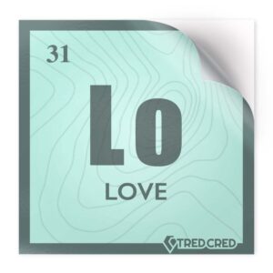 Sticker: Love Periodic Table