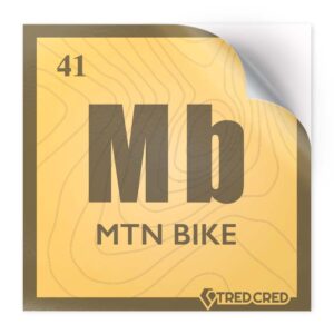 Sticker: Mountain Bike Periodic Table