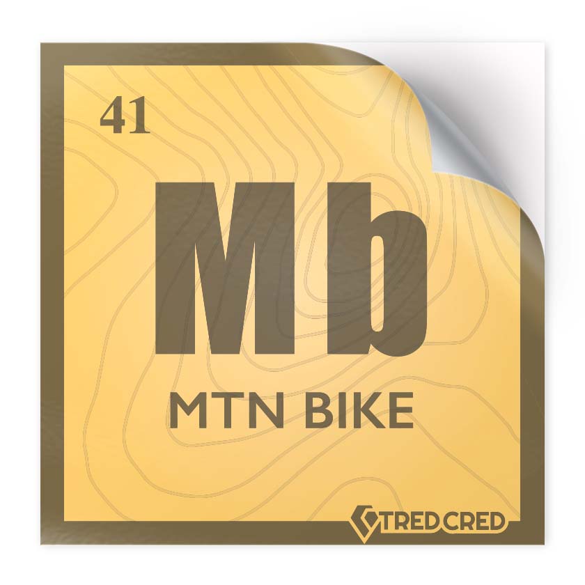 Sticker: Mountain Bike Periodic Table