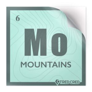 Sticker: Mountains Periodic Table
