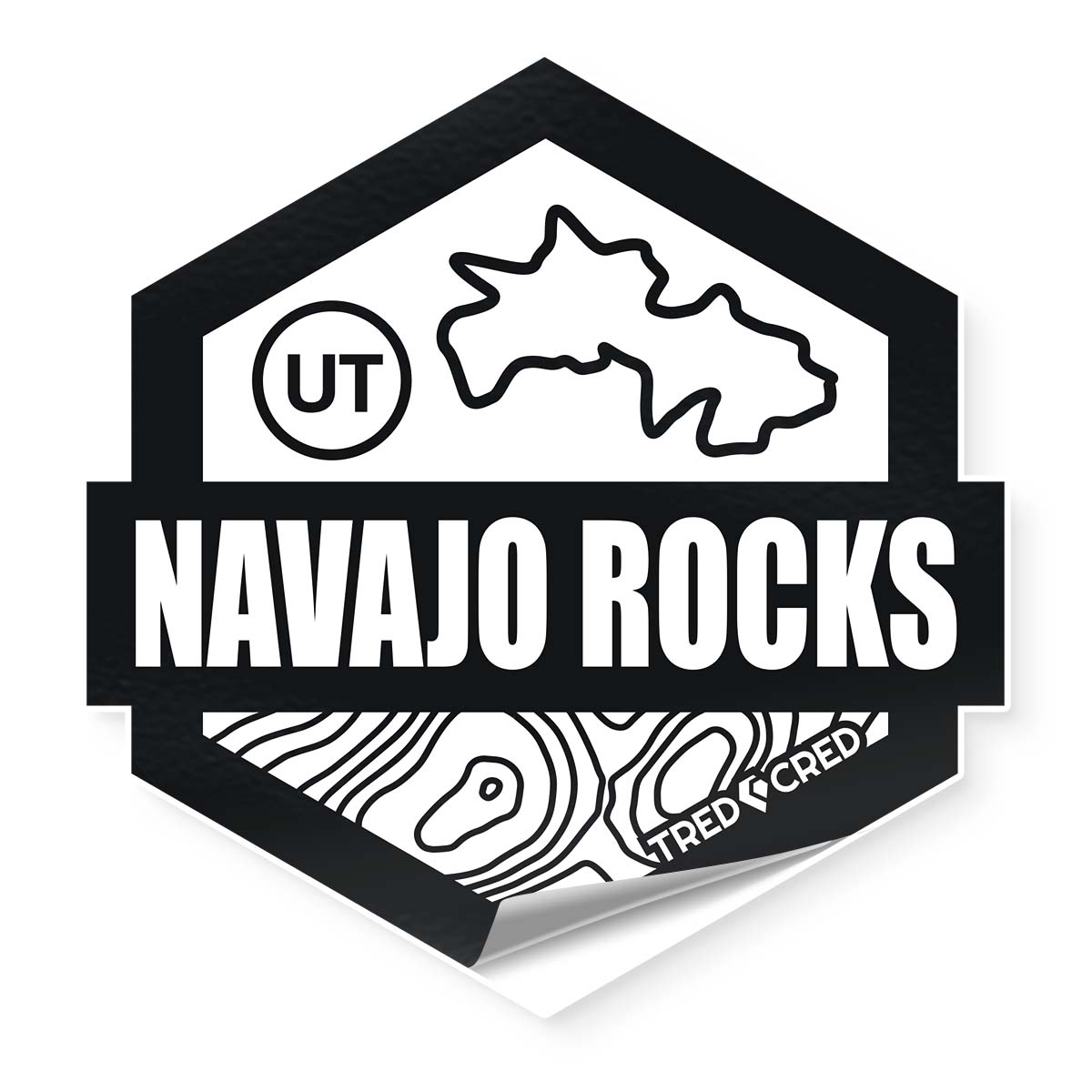 Sticker: Navajo Rocks Mtb. Bike Trail