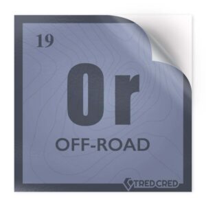 Sticker: Off-Road Periodic Table