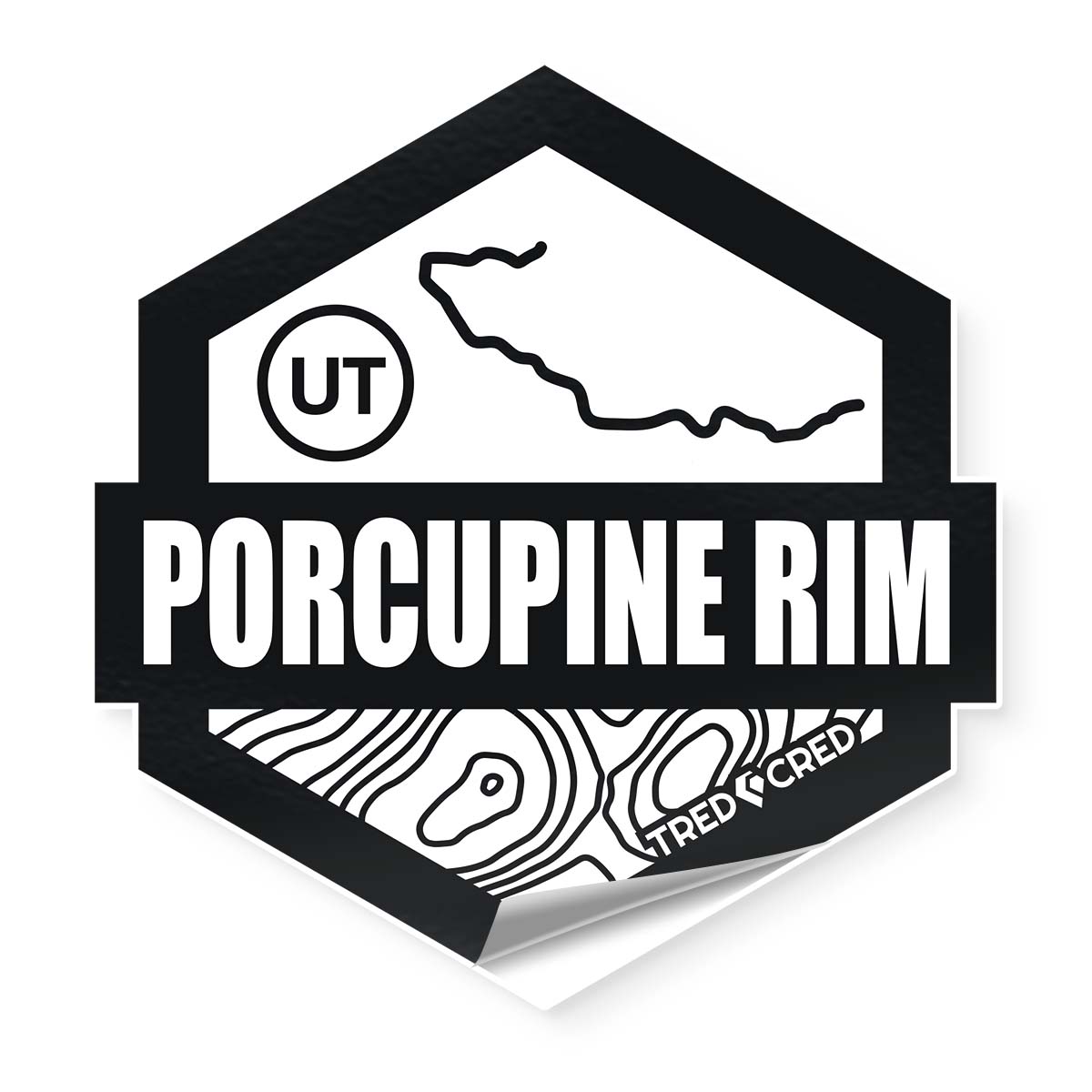Sticker: Porcupine Rim Mtb. Bike Trail