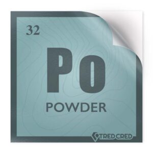 Sticker: Powder Periodic Table