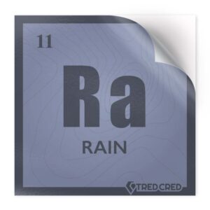 Sticker: Rain Periodic Table