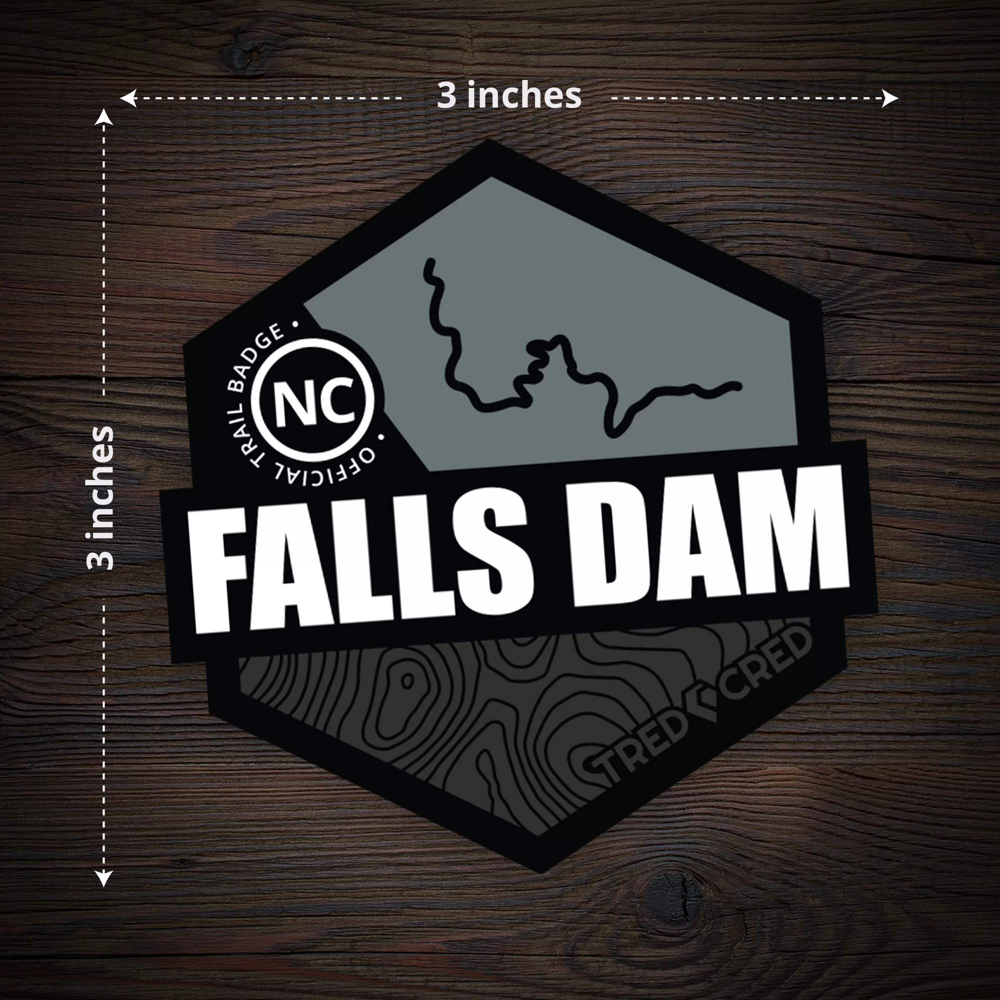 Sticker: Falls Dam Trail - Image 4