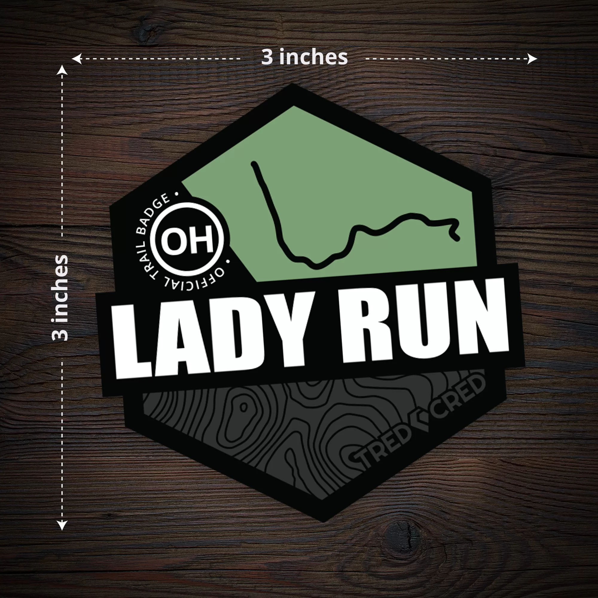 Sticker: Lady Run Trail - Image 4