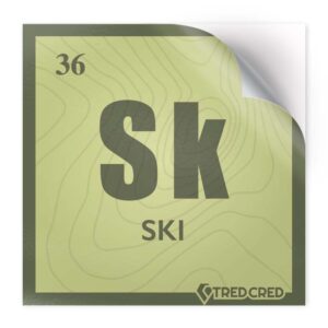 Sticker: Ski Periodic Table