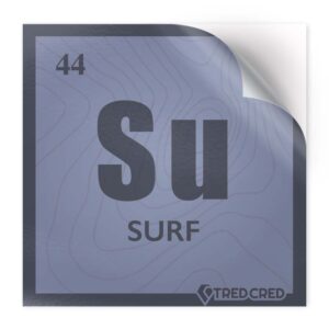Sticker: Surf Periodic Table