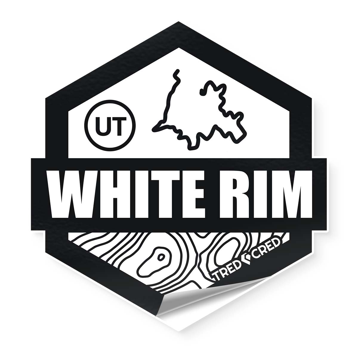 Sticker: White Rim Mtb. Bike Trail