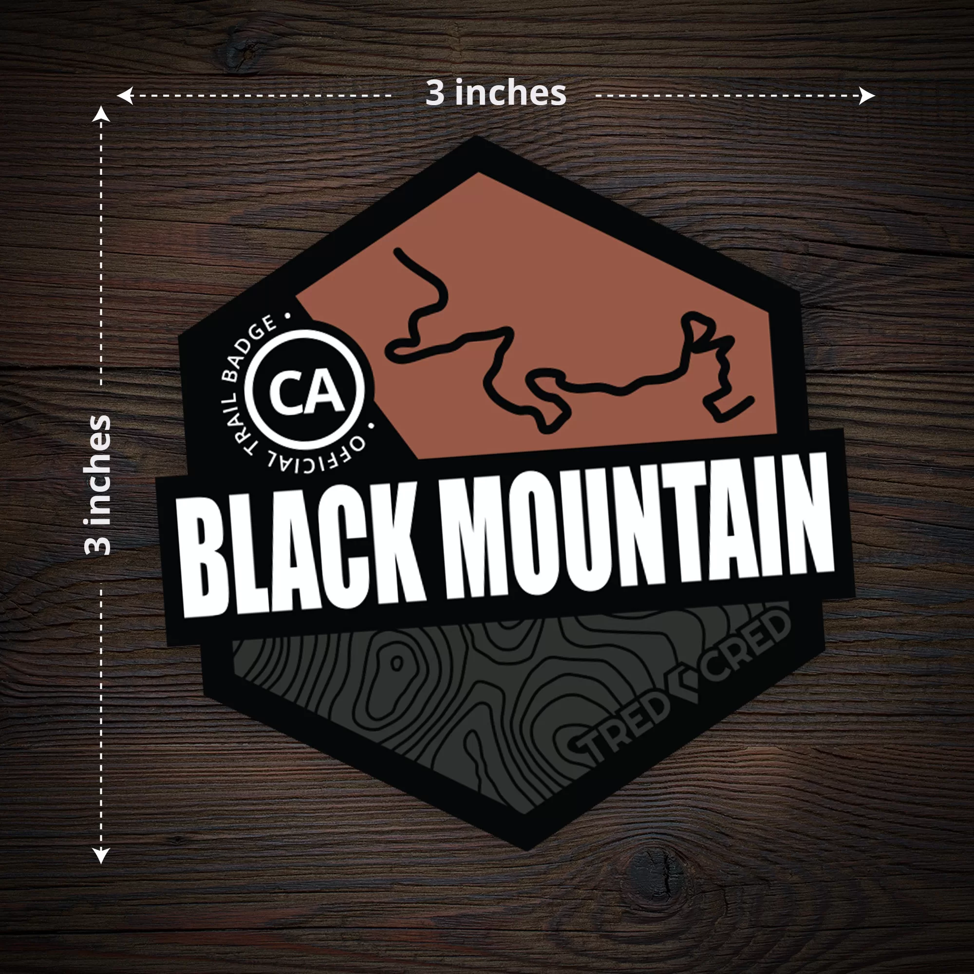 Sticker: Black Mountain Trail - Image 4