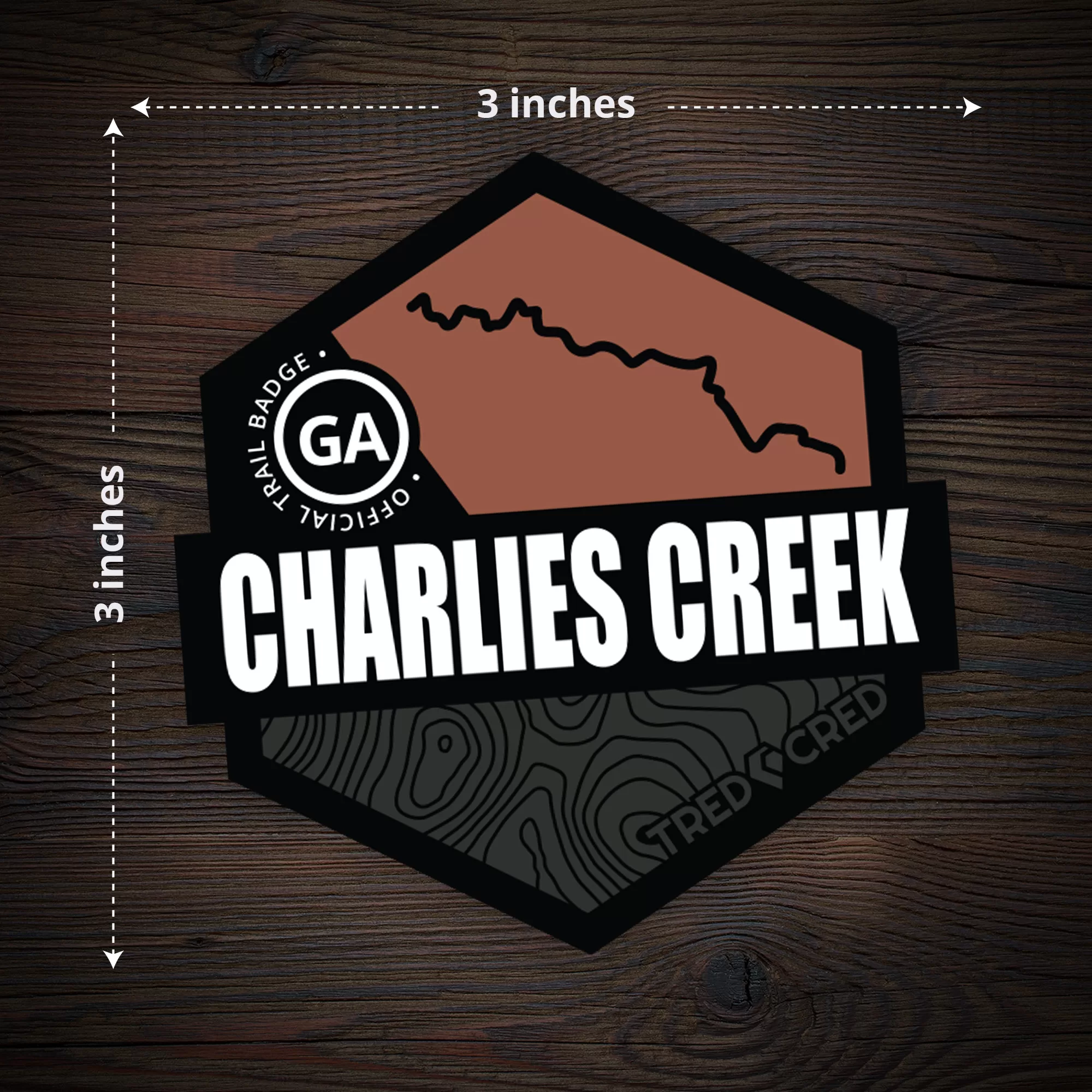 Sticker: Charlies Creek Trail - Image 4