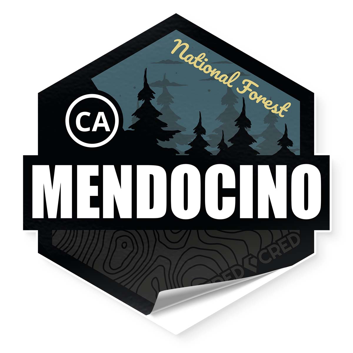 Sticker: Mendocino National Forest