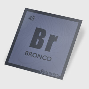 Sticker: Bronco Periodic Table